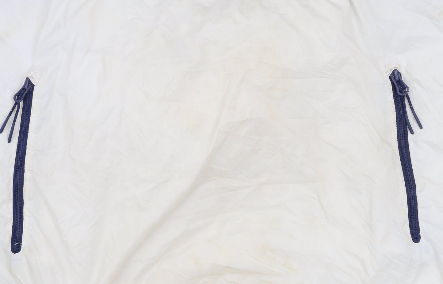 Superdry Men's Blue Windbreaker Jacket Size L Hooded Colourblock Sportswear