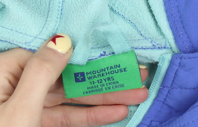 Mountain Warehouse Boys Blue Soft Shell Hooded Jacket 11-12 Years