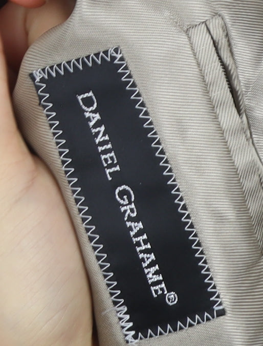 Daniel Grahame Men's Brown Check Wool Blend Blazer Jacket Size 40R