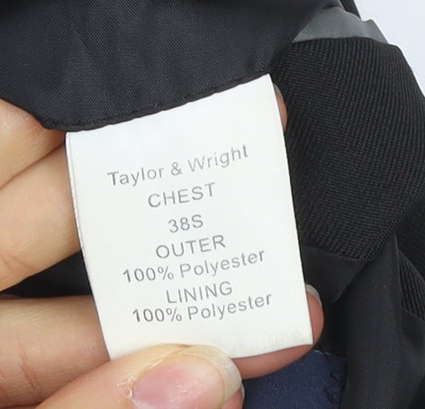 Mens UK Size 38 Taylor & Wright Regular Black Suit Jacket