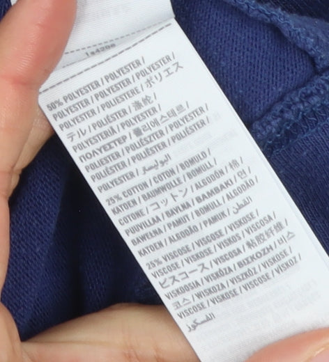 Abercrombie & Fitch Women's Blue Full Zip Hoodie Size L Cotton Blend