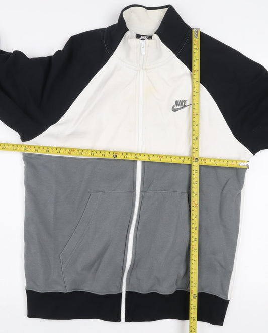Mens UK Size M Nike Multicoloured Full Zip Sweatshirt