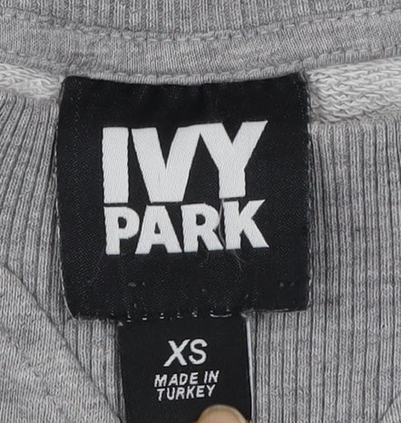 Ivy Park Women’s Grey Logo Crew Neck Pullover Sweatshirt XS