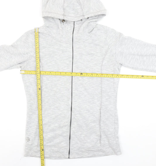 Regatta Women Grey Full Zip Hoodie UK 12 Lined Outdoor Sweatshirt