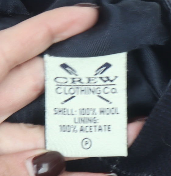 Crew Clothing Co. Women's Black Wool Check Pencil Skirt Size 10