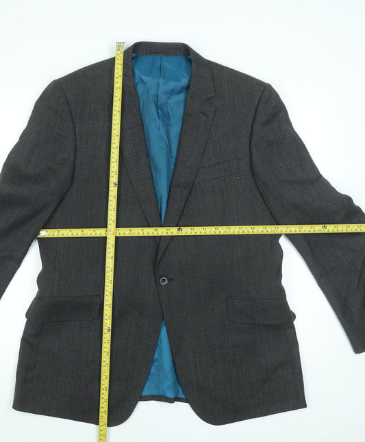 Mens UK Size 42 Marks and Spencer Regular Grey Suit Jacket