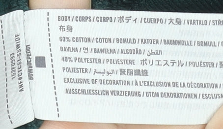 Abercrombie & Fitch Women's Green Roll Neck Pullover Sweatshirt Size S