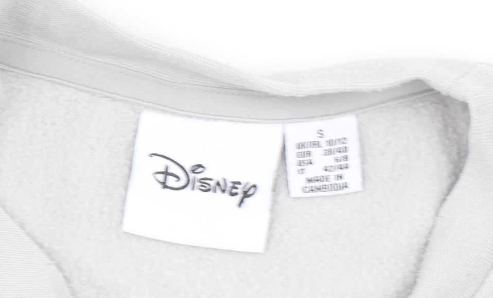 Disney Women’s Grey Mickey Mouse Crew Neck Sweatshirt Size S