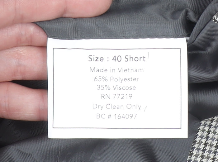Mens UK Size 40 Joseph & Feiss Regular Grey Suit Jacket