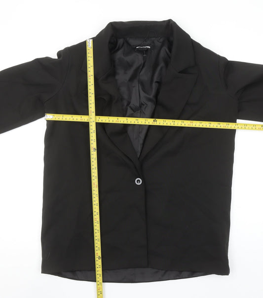 PrettyLittleThing Women's Black UK 6 Classic Single-Breasted Blazer