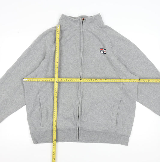 Mens UK Size L FILA Grey Full Zip Sweatshirt