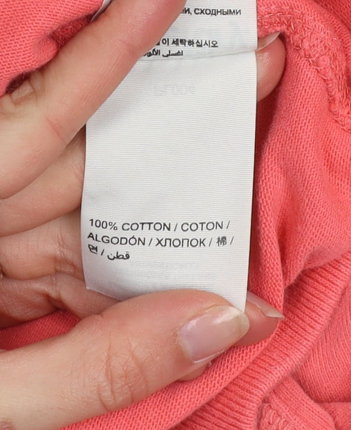 Superdry Orange Label Lite Coral Pink Full Zip Hoodie Women M