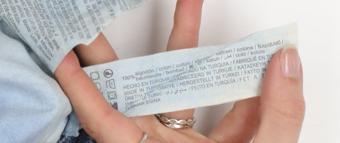 Pull&Bear Women's Blue Distressed Straight Leg Jeans Size 10