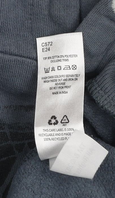 WWE WrestleMania Boys Grey Pullover Hoodie 12-13 Years Cotton Blend