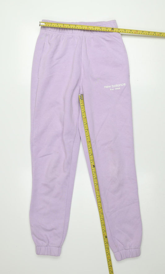 Womens UK Size XS New Balance Regular Fit Jogger Purple Trousers
