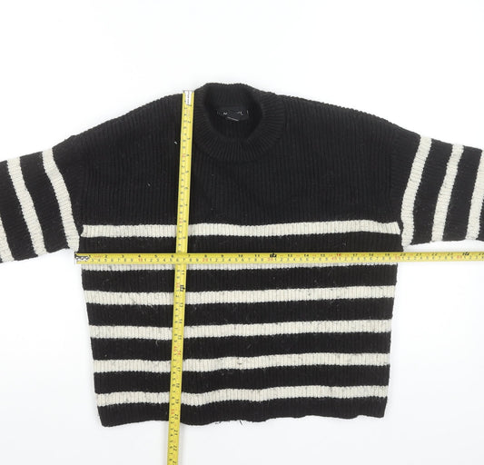 Womens UK Size M Monki Black Pullover Jumper