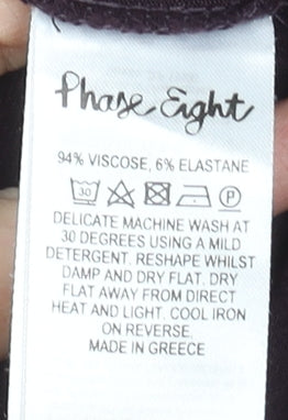 Womens UK Size 12 Phase Eight Purple Basic Blouse