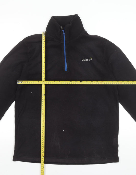 Mens UK Size L Gelert Black Henley Sweatshirt