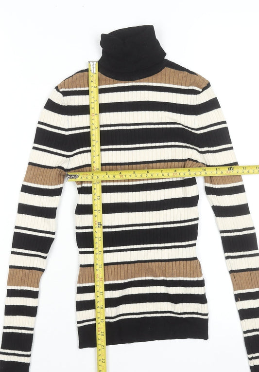 Womens UK Size XS Only Black Pullover Jumper