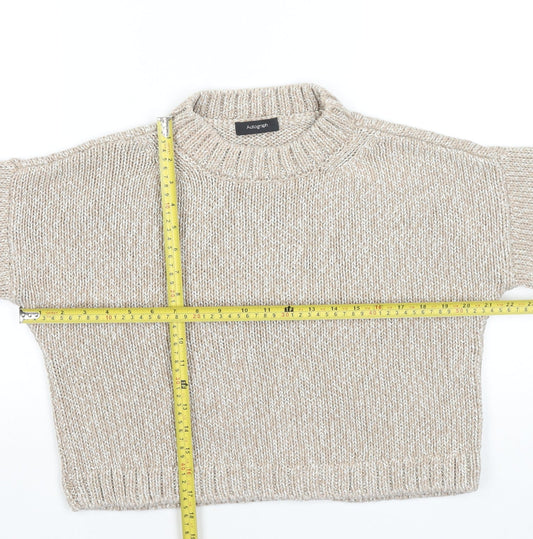 Womens UK Size 8 Marks and Spencer Beige Pullover Jumper