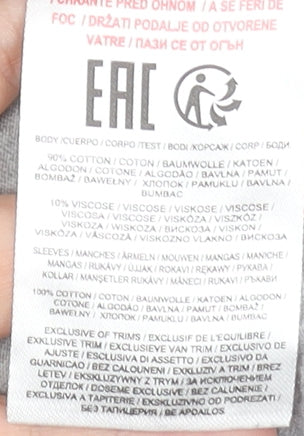 Tokyo Laundry Men's Grey Blue Long Sleeve Raglan T-Shirt Size L