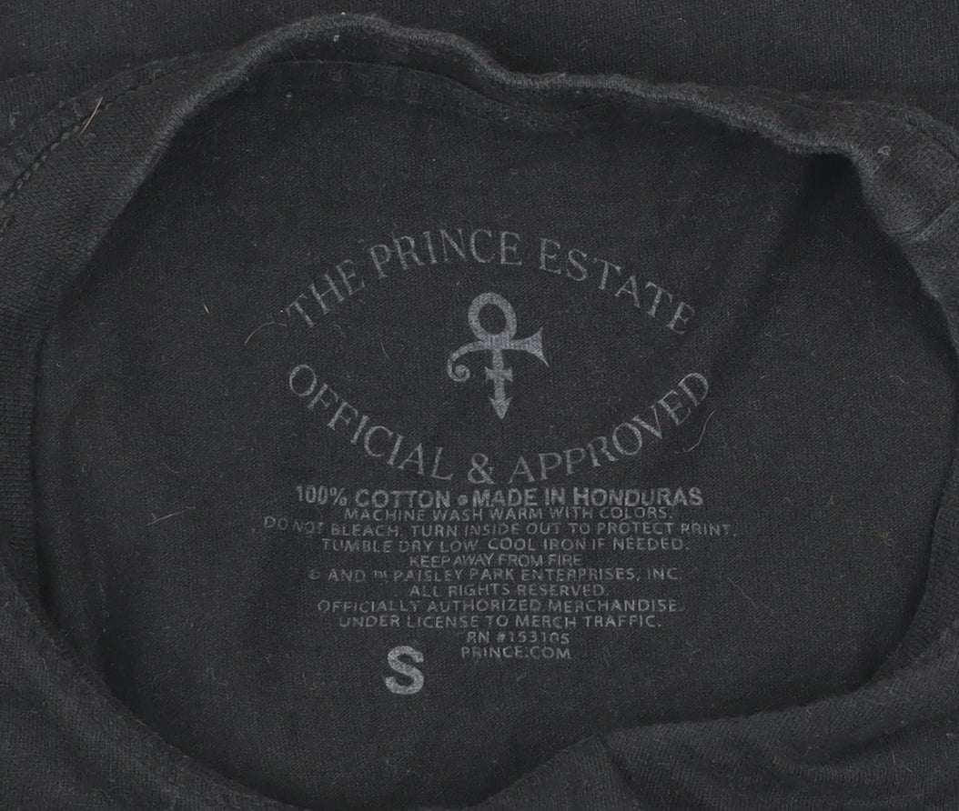 Prince Purple Rain Black Cotton Graphic T-Shirt Men S
