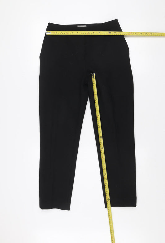 Jaeger Women's Black Slim Fit Stretch Trousers Size 8