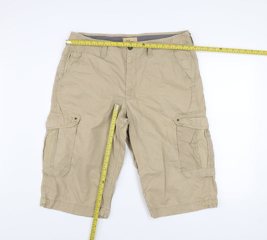 Marks and Spencer North Coast Beige Cargo Shorts Men’s 38 in