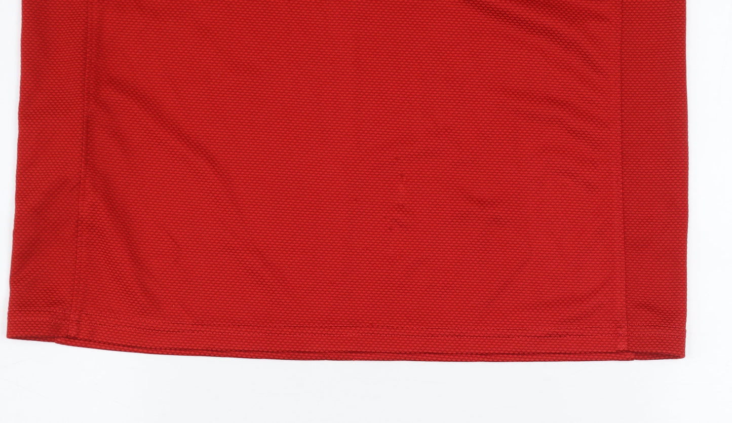 Under Armour Boys Red XL 1/4 Zip HeatGear Pullover Sweatshirt