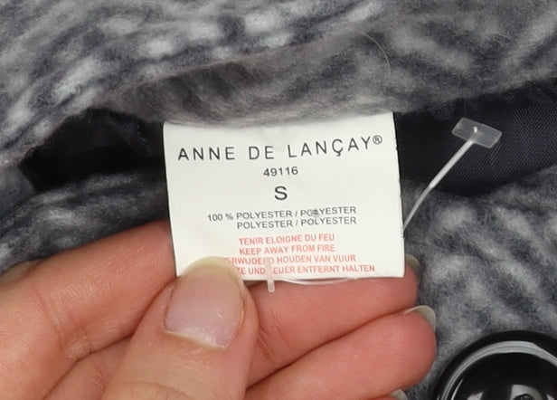 Womens UK Size S Anne De Lançay Grey Overcoat