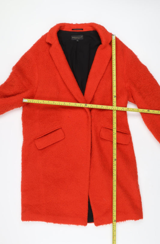 Womens UK Size 12 Marks and Spencer Red Overcoat