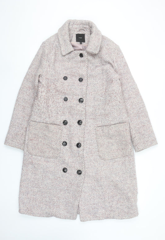 Womens UK Size 10 NEXT Beige Overcoat