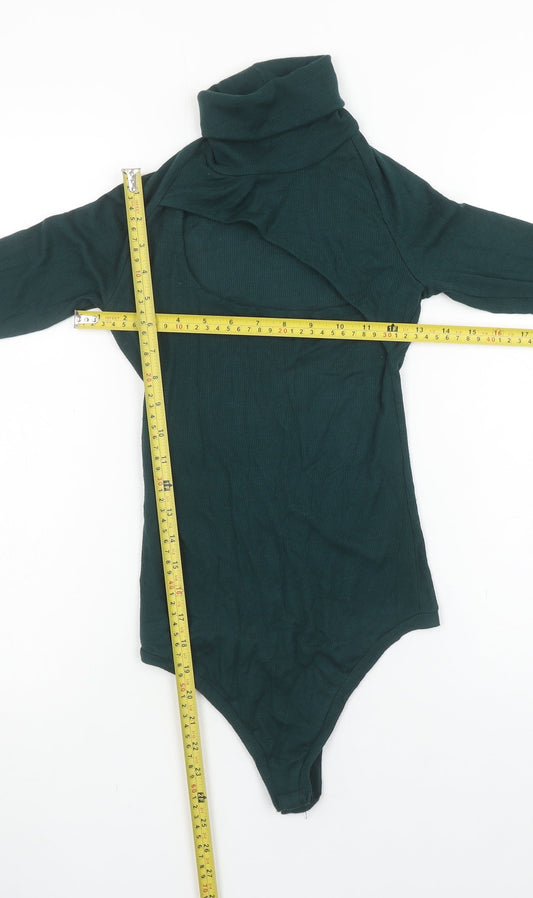 Womens UK Size XS ALIX NYC One-Piece Green Bodysuit