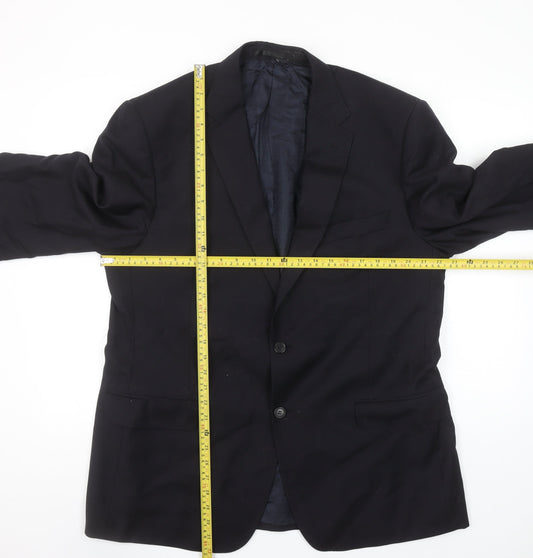 Marks and Spencer Autograph Men's Navy 44 Regular Wool Blazer Jacket