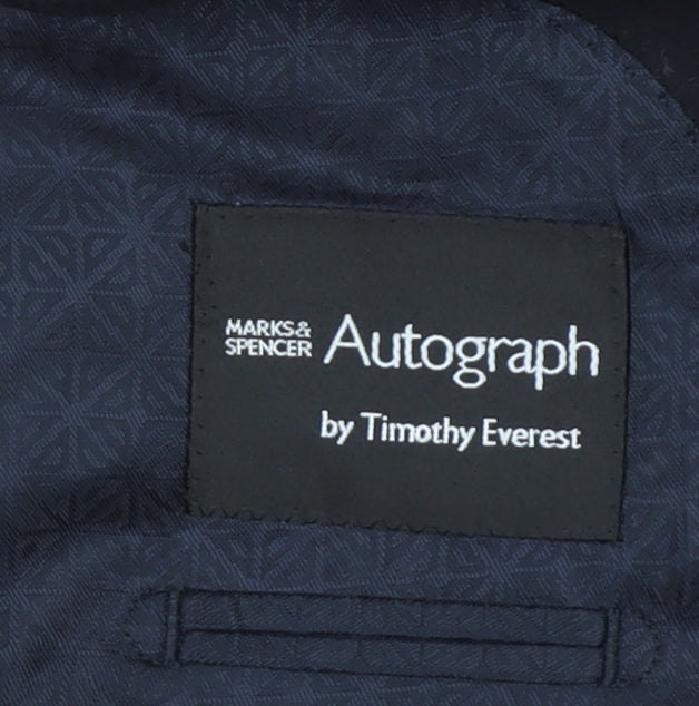 Marks and Spencer Autograph Men's Navy 44 Regular Wool Blazer Jacket