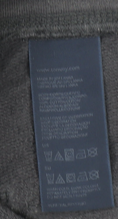 Tommy Hilfiger Men's Black Joggers Small Regular Fit Fleece Sweatpants