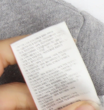 Superdry Women's Grey Pullover Hoodie Size 14 Osaka Graphic Sweatshirt