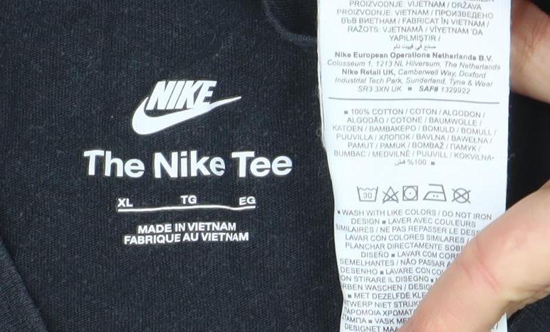 Nike Men's Black XL Crew Neck Cotton Sports T-Shirt