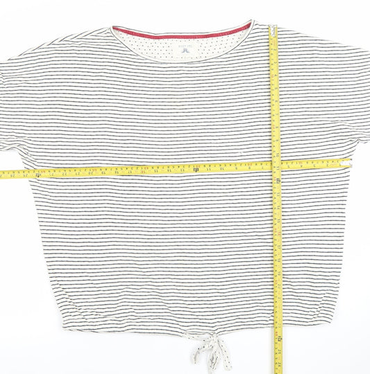 Womens UK Size L Aeropostale White Cropped T-Shirt