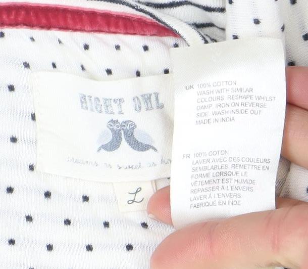 Womens UK Size L Aeropostale White Cropped T-Shirt