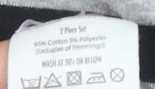 Batman Girls Black Striped Long Sleeve T-Shirt 9-10 Years Superhero Logo Top