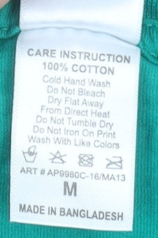 Sydney Uni Sport & Fitness Green Cotton Men's M Graphic T-Shirt