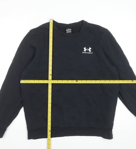 Under Armour Men's Black Crew Neck Pullover Sweatshirt Size S