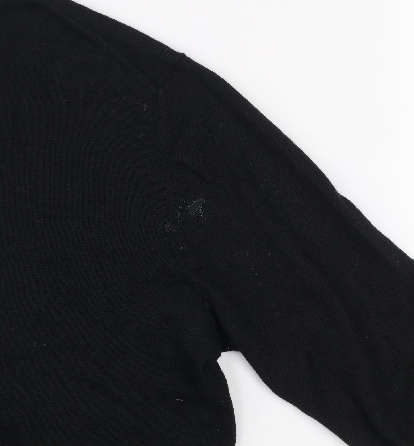 GAP Men's Black Cotton Cashmere Crew Neck Jumper Size M