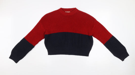 Womens UK Size 12 Pull&Bear Multicoloured Pullover Jumper