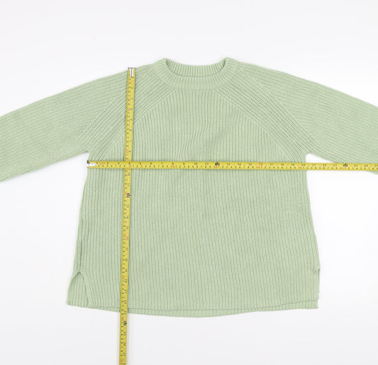 Womens UK Size M Marks and Spencer Green Pullover Jumper