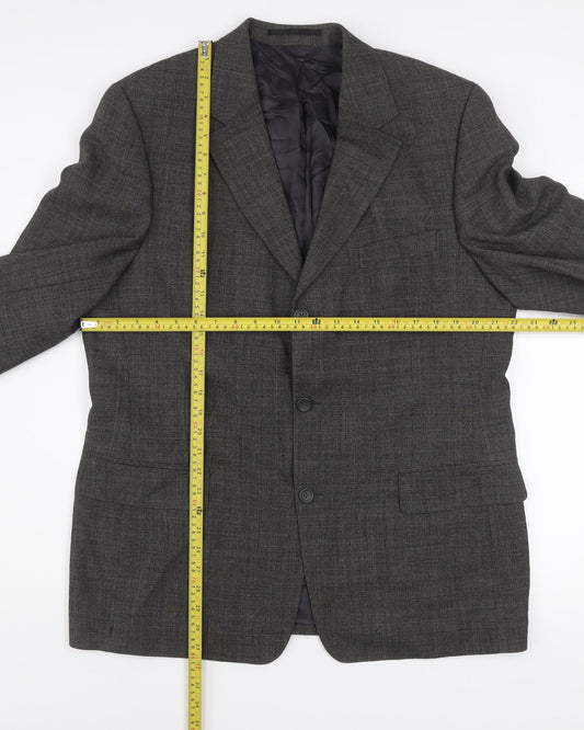 Mens UK Size 44 Jaeger Regular Grey Suit Jacket