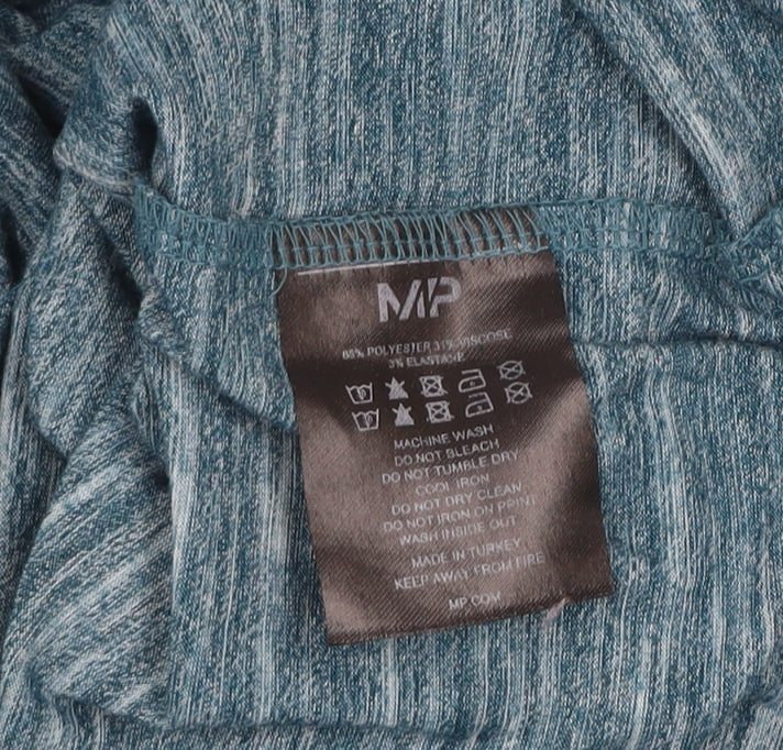 MP Men's Blue Long Sleeve Training Top Size S Athletic Fit