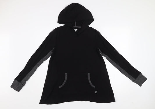 Womens UK Size S DKNY Black Pullover Hoodie