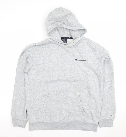 Womens UK Size L Champion Grey Pullover Hoodie